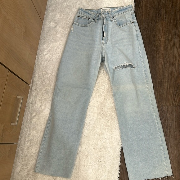 Abercrombie and fitch 90s relaxed high rise jean curve love - Picture 1 of 3